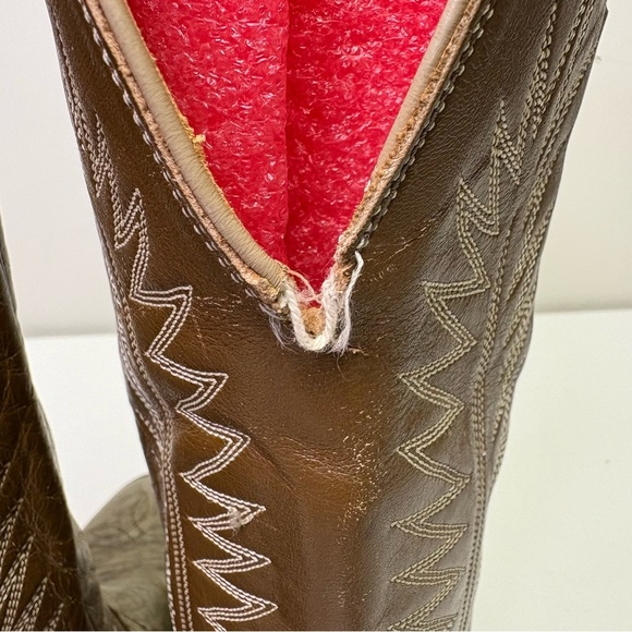 Nocona Mens 7.5 Texas Rockabilly Rodeo Western Boots Vintage Texas Made in USA - Picture 6 of 14